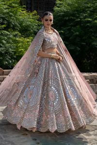 Mirrorglow Muse Lehenga - Thumbnail 2
