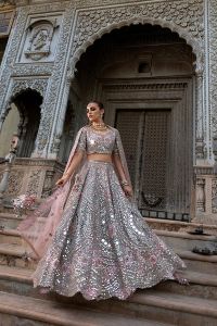 Mirrorglow Muse Lehenga - Thumbnail 3