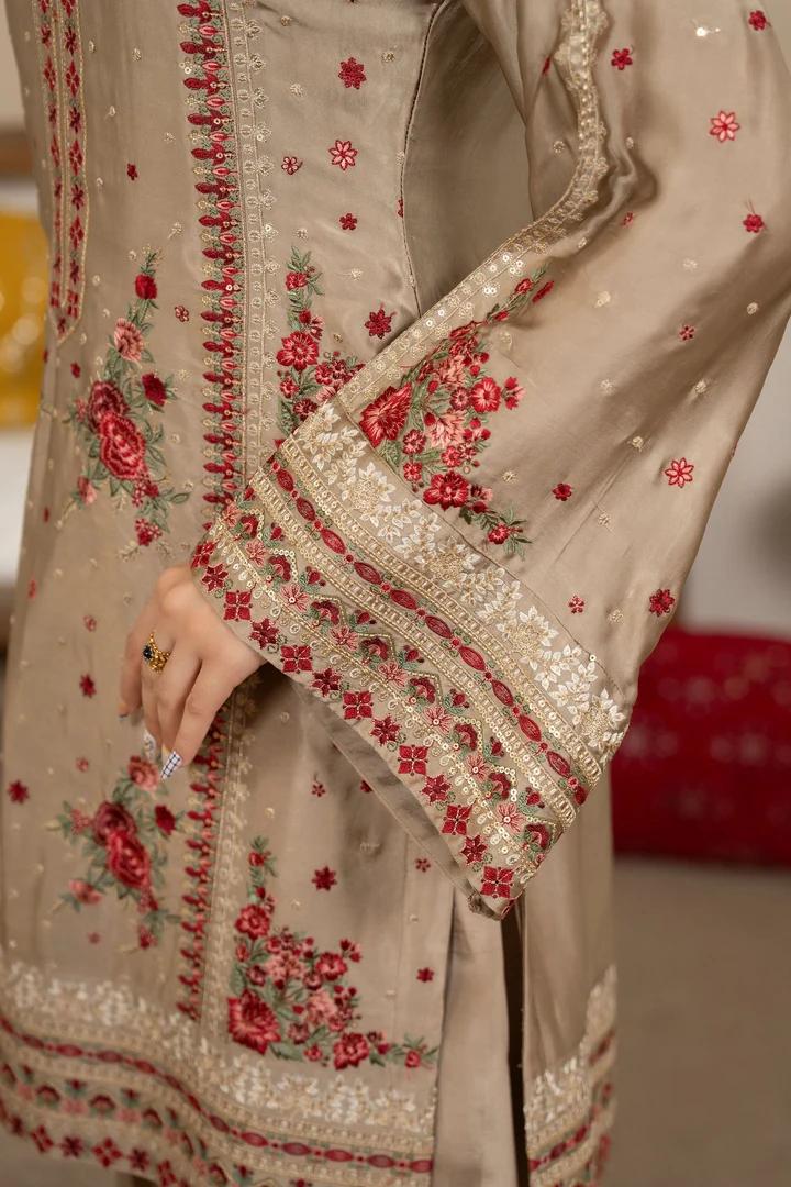 Embroidered Tilla Sequin Suit - Image 13