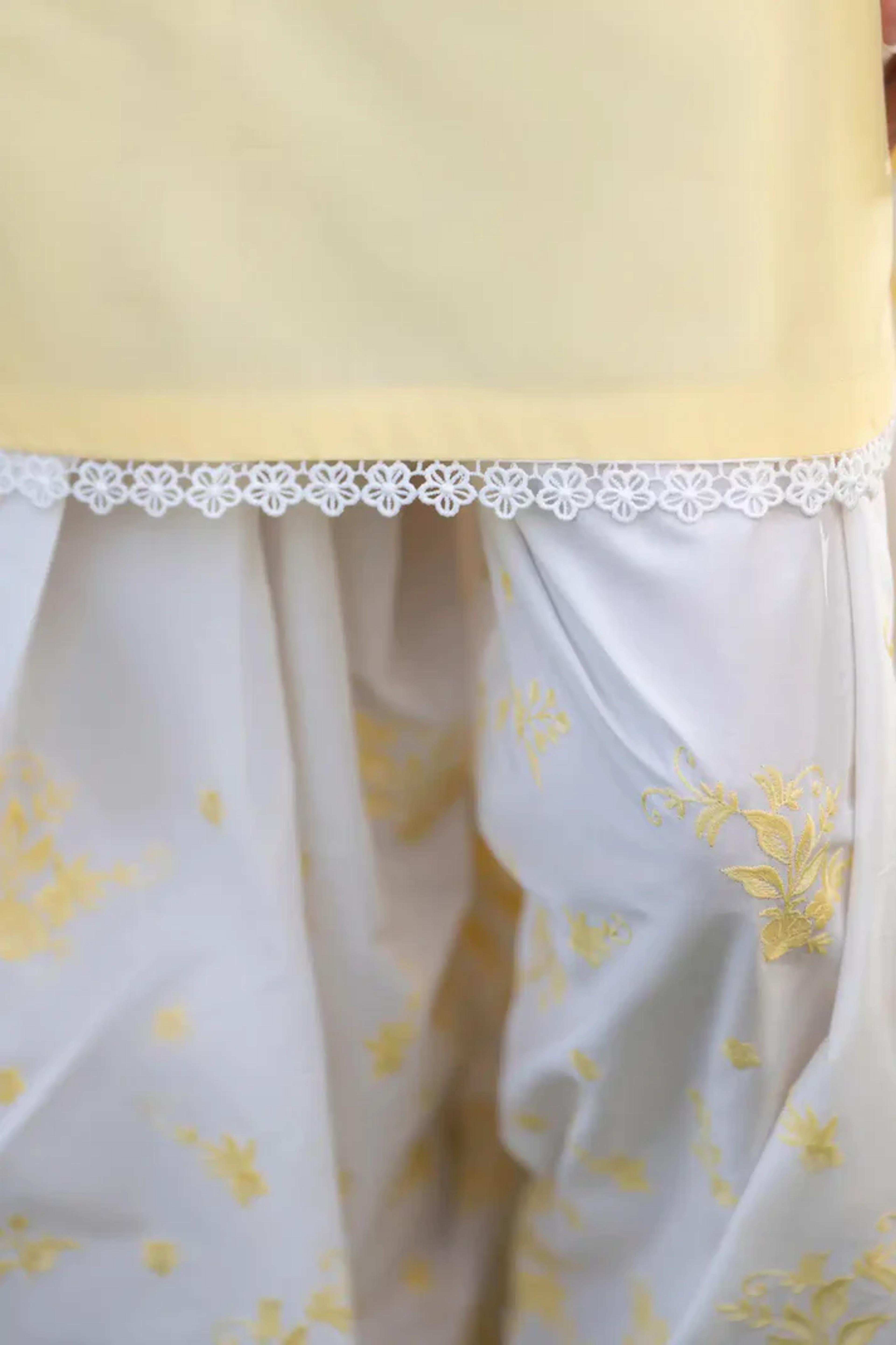 Embroidered Short Shirt & Farshi Shalwar  - Thumbnail 5