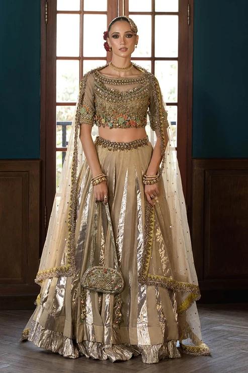 Kora & Dabka Embroidered Lehnga Ensemble