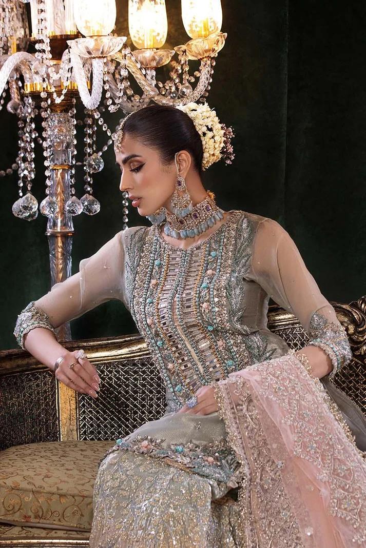 Resham Mesuri Shirt & Pure Mesuri Sharara - Image 11