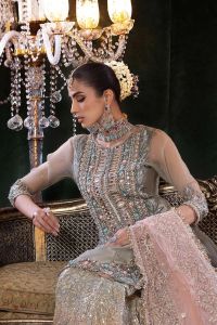 Resham Mesuri Shirt & Pure Mesuri Sharara - Thumbnail 11