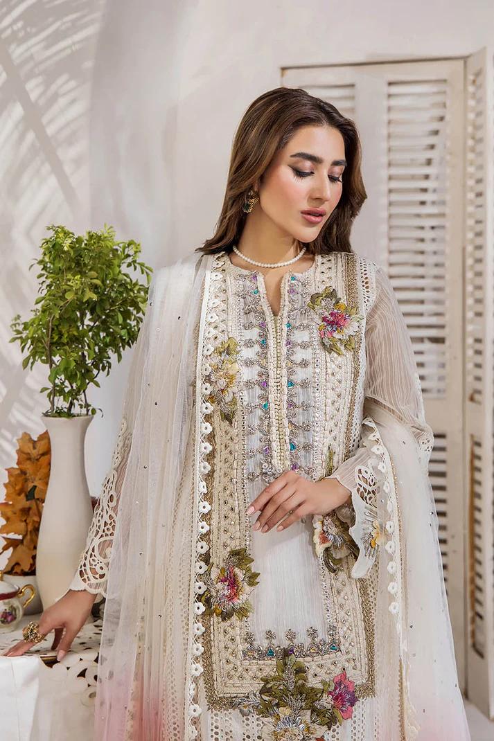 Cotton Chikan 3D Embroidered - Image 6
