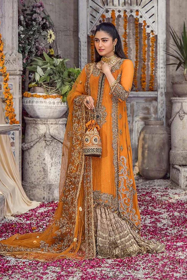 Needlecraft Chiffon Suit with Crushed Sharara - Image 18