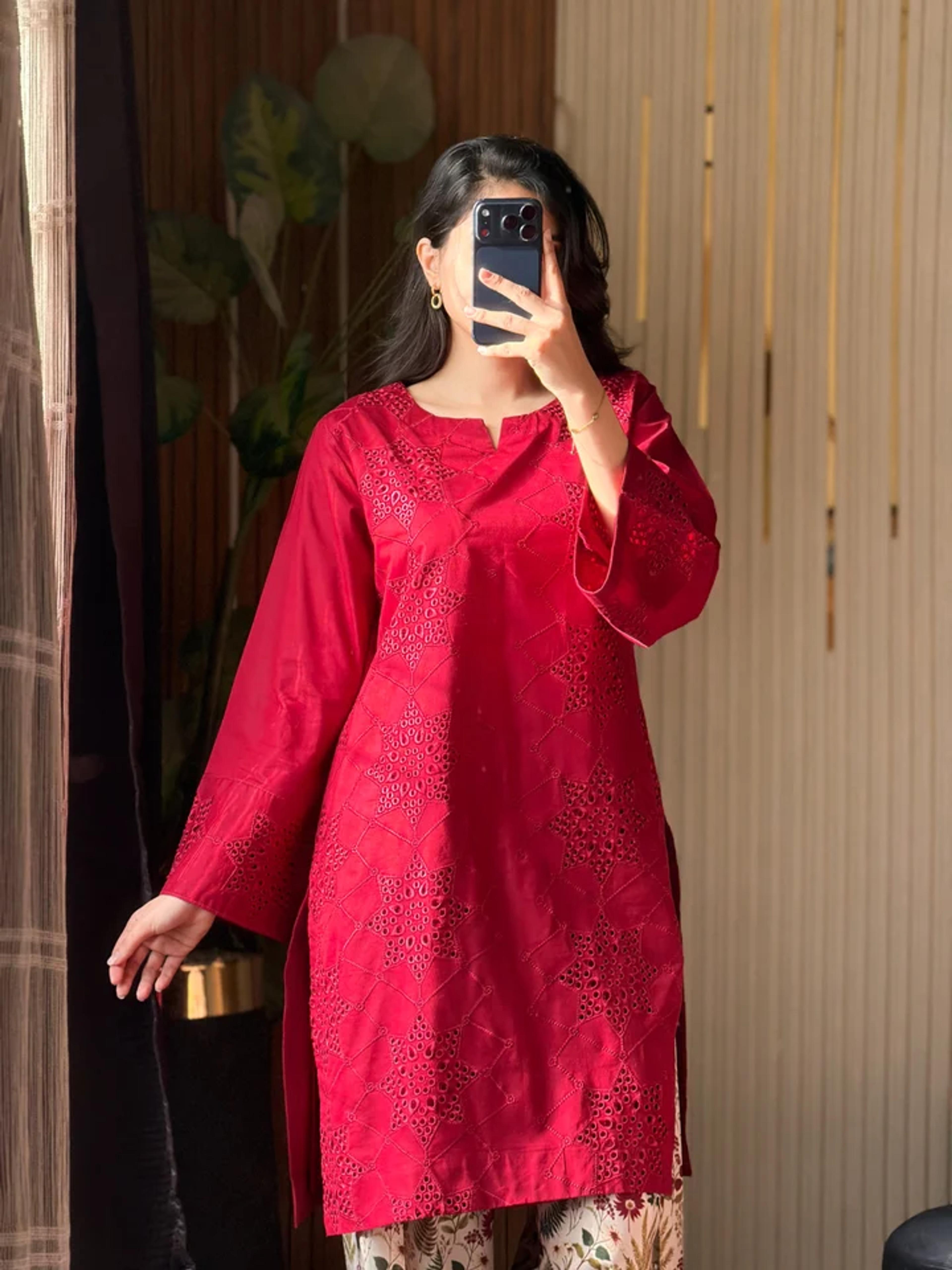 Breezy Printed Lawn Duo with Farshi Drape - Thumbnail 3