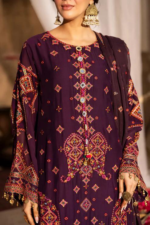 Embroidered Short Shirt & Shalwar - Image 11