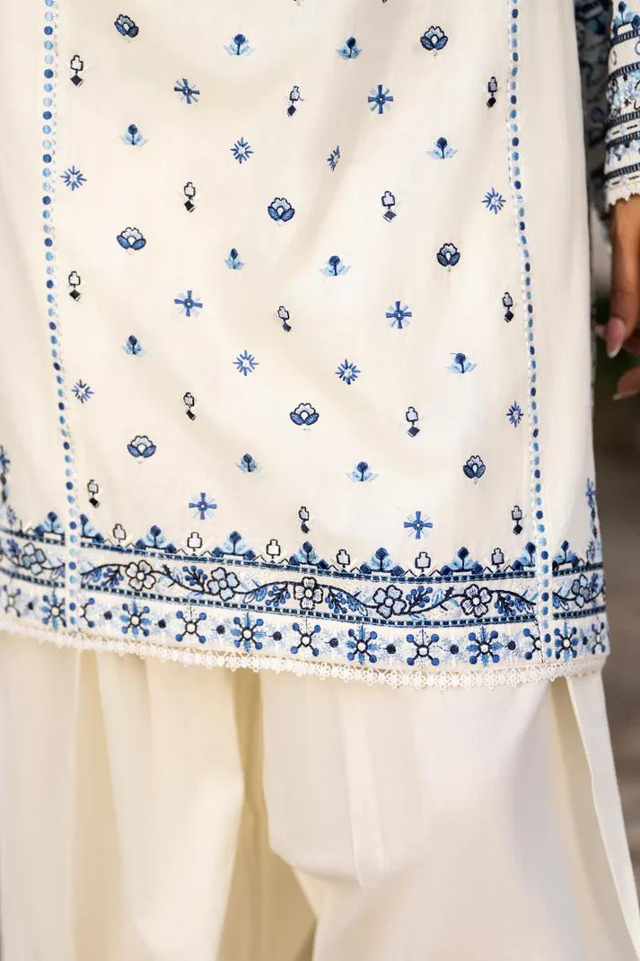 Multi-Thread Embroidered Shirt with Classic Shalwar - Image 5
