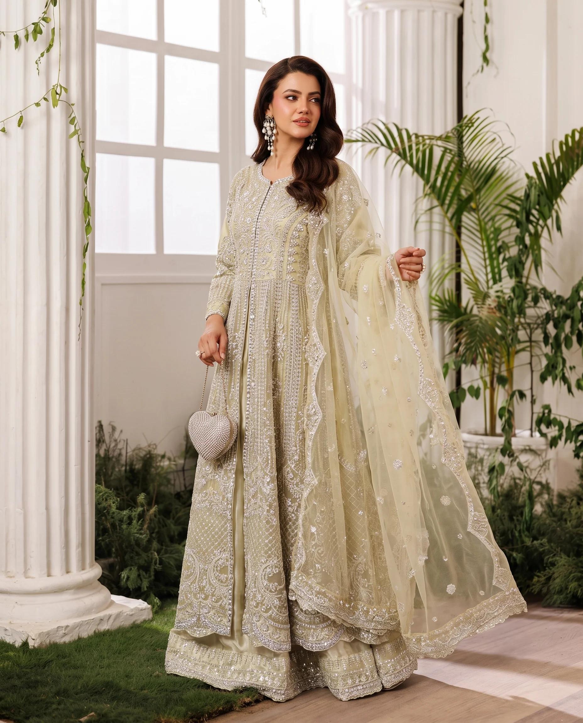 Pearl & Sequin Embroidered Maxi - Image 2