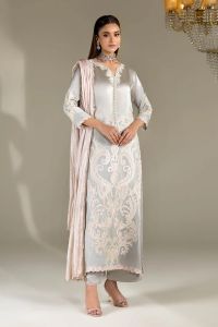 Thread Work Silk & Raw Silk Paneled - Thumbnail 1
