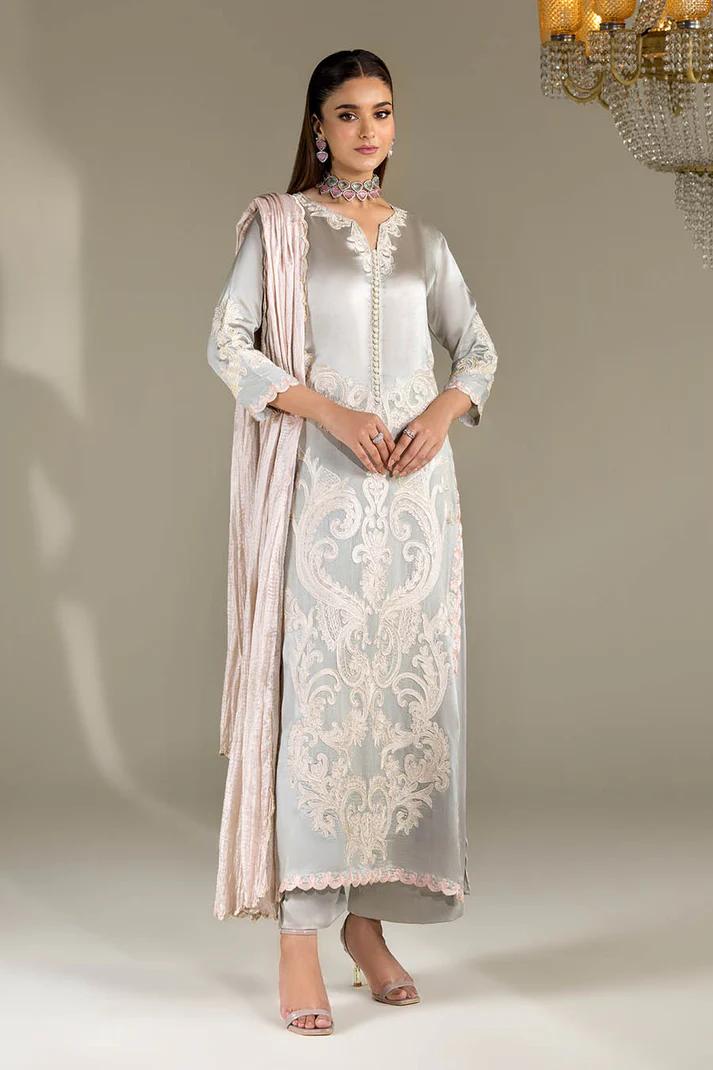 Thread Work Silk & Raw Silk Paneled - Image 1