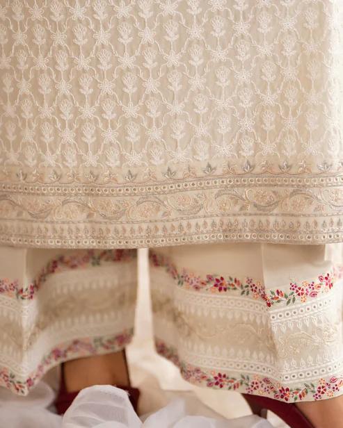 Kashmiri Stitch Embroidered with Loose Trouser - Image 6
