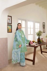 Flowing Farshi Elegance Printed Lawn Suit - Thumbnail 8