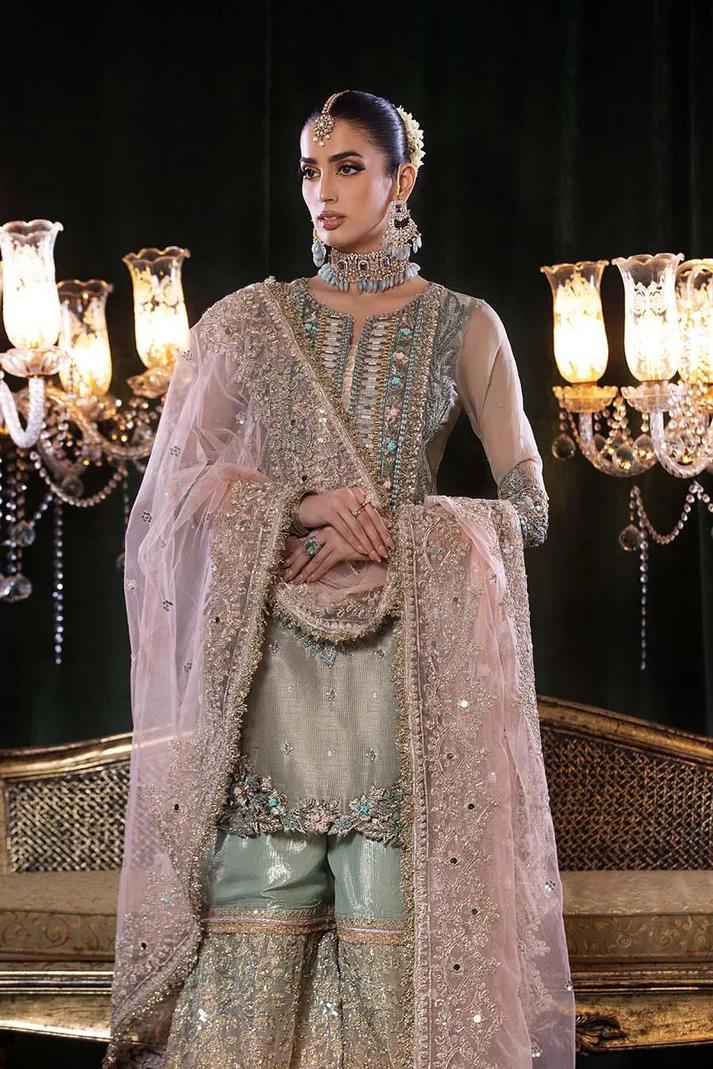 Resham Mesuri Shirt & Pure Mesuri Sharara - Image 7