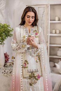 Cotton Chikan 3D Embroidered - Thumbnail 5