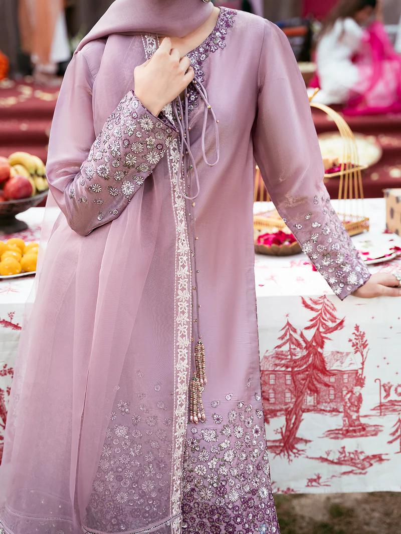 Spangle Embroidered Silk Ensemble - Image 5