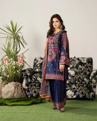 Balochi Embroidered Farshi Suit - Thumbnail 13