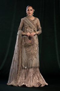 Designer Resham Mesuri & Net Dupatta - Thumbnail 1