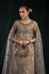 Designer Resham Mesuri & Net Dupatta - Thumbnail 4