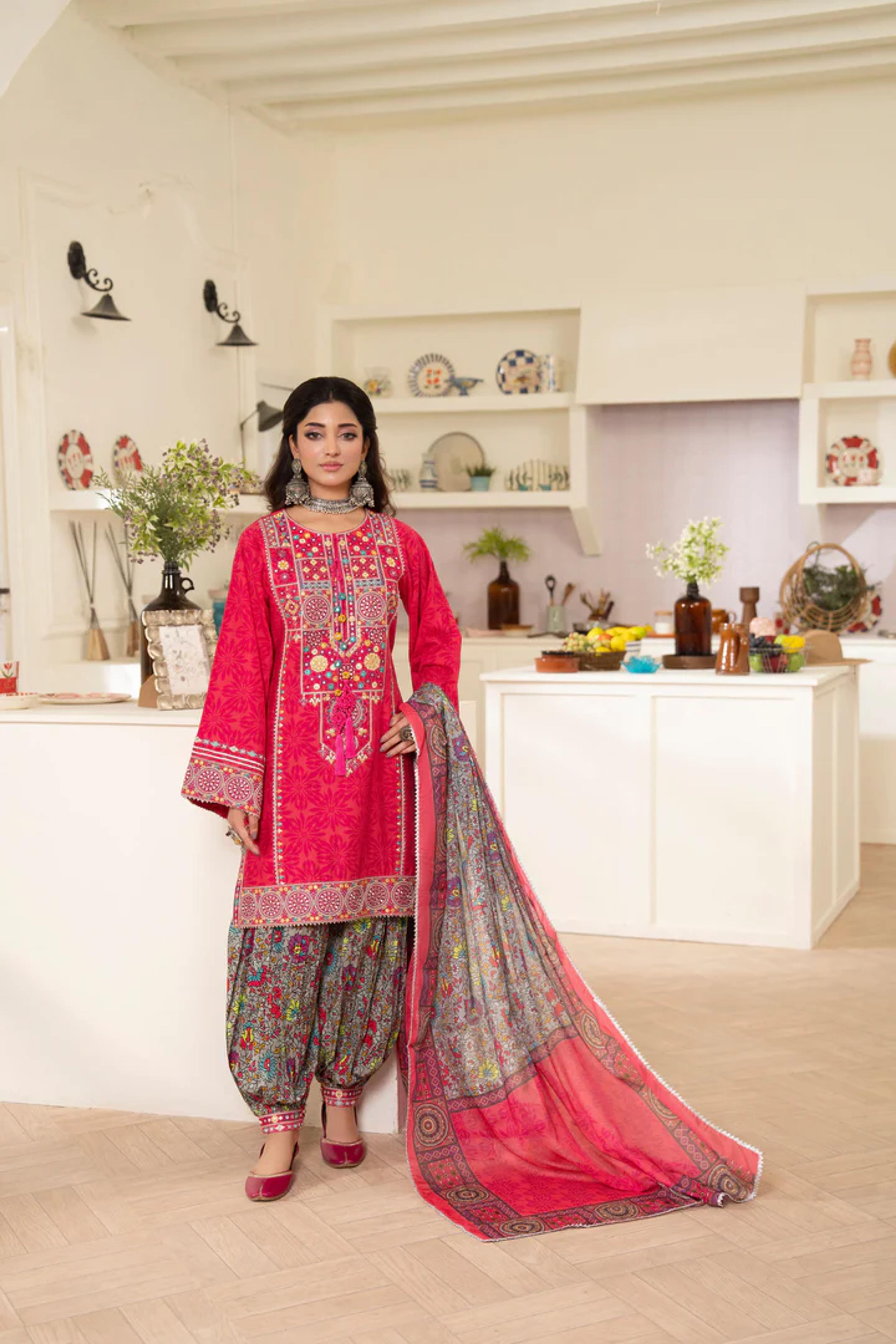 Lawn Embroidered Suit