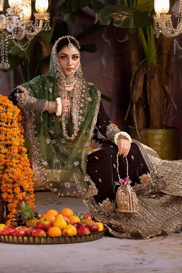 Zardozi Velvet Shirt & Crushed Sharara - Image 3