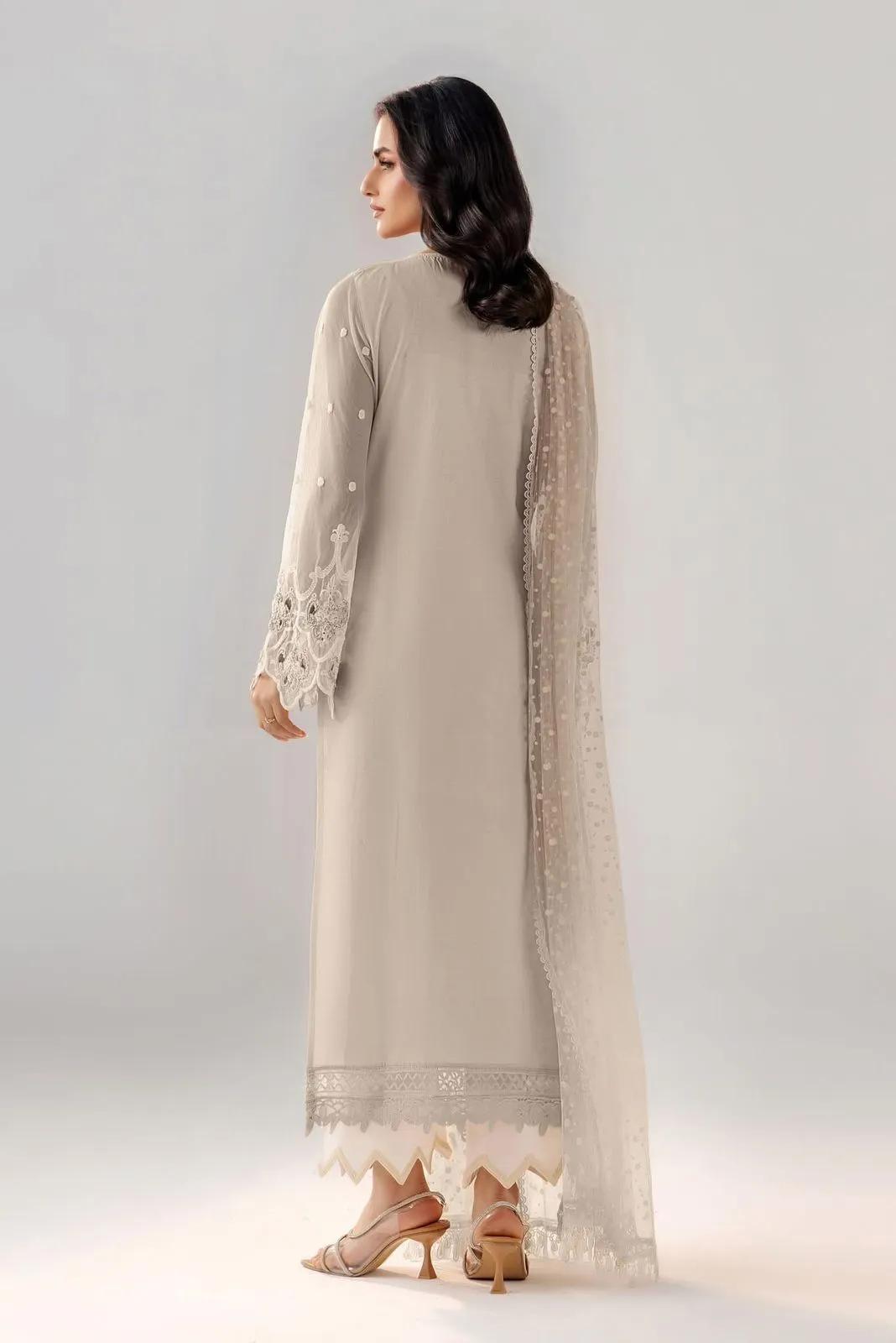Pure Cotton with Brochette Net Sleeves - Image 16