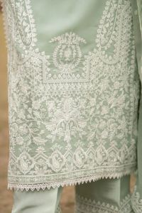 Embroidered Long Shirt with Capri - Thumbnail 3