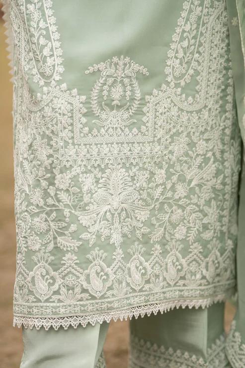 Embroidered Long Shirt with Capri - Image 3