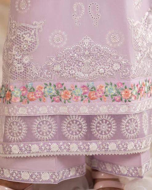 Cotton Embroidered Long Shirt&Loose Trouser - Image 4