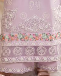 Cotton Embroidered Long Shirt&Loose Trouser - Thumbnail 4