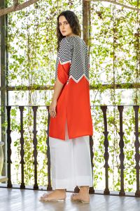 Embroidered 2-Piece Printed Cotton Lawn Suit - Thumbnail 10