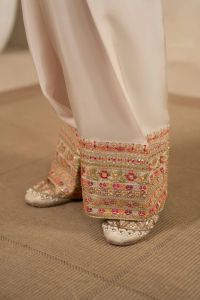 3D Sequin Floral Embroidered Suit - Thumbnail 7