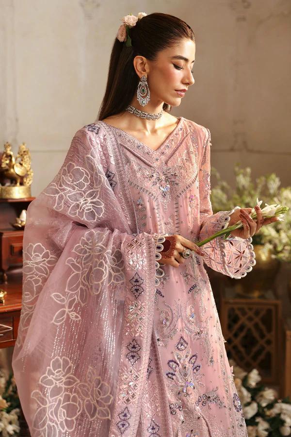 Embroidered Chiffon Suit with Appliqué Dupatta - Image 2