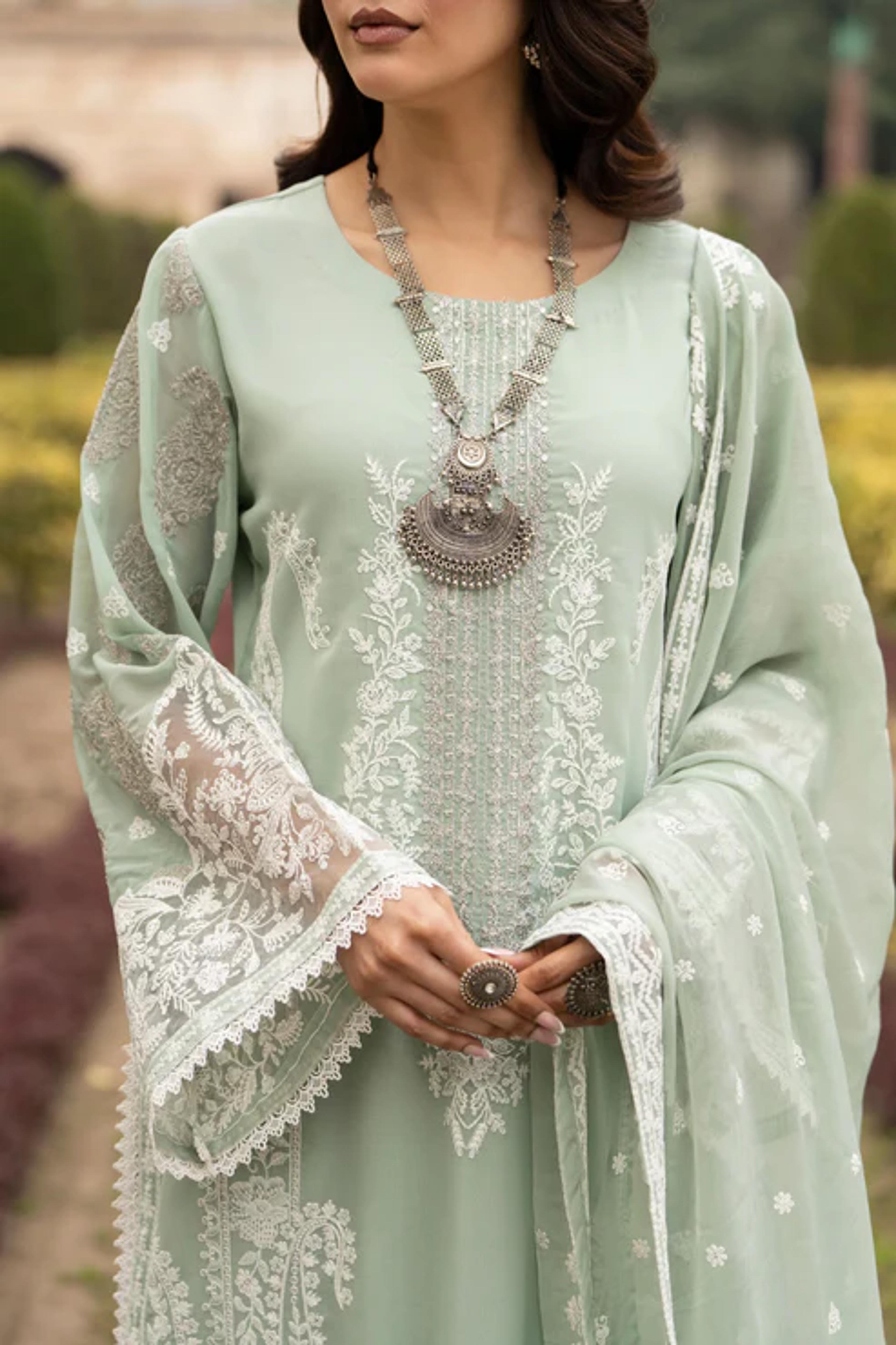 Embroidered Long Shirt with Capri - Thumbnail 4