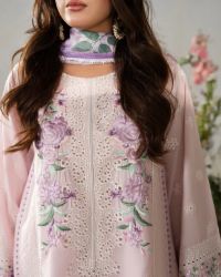 Chikankari Short Shirt&Farshi Shalwar - Thumbnail 11