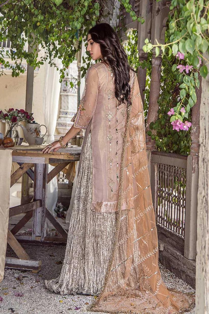 Pure Resham Mesuri Zardozi Suit - Image 11