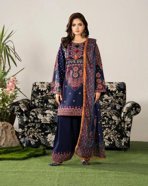 Balochi Embroidered Farshi Suit - Image 7