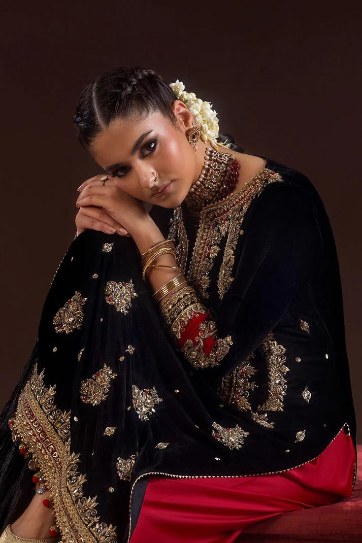 Hand-Embroidered Velvet & Silk - Image 6