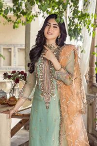 Pure Resham Mesuri Zardozi Suit - Thumbnail 4