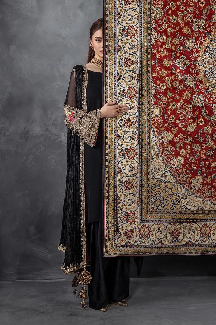 Needlecraft Chiffon & Silk Farshi Shalwar Set - Image 4