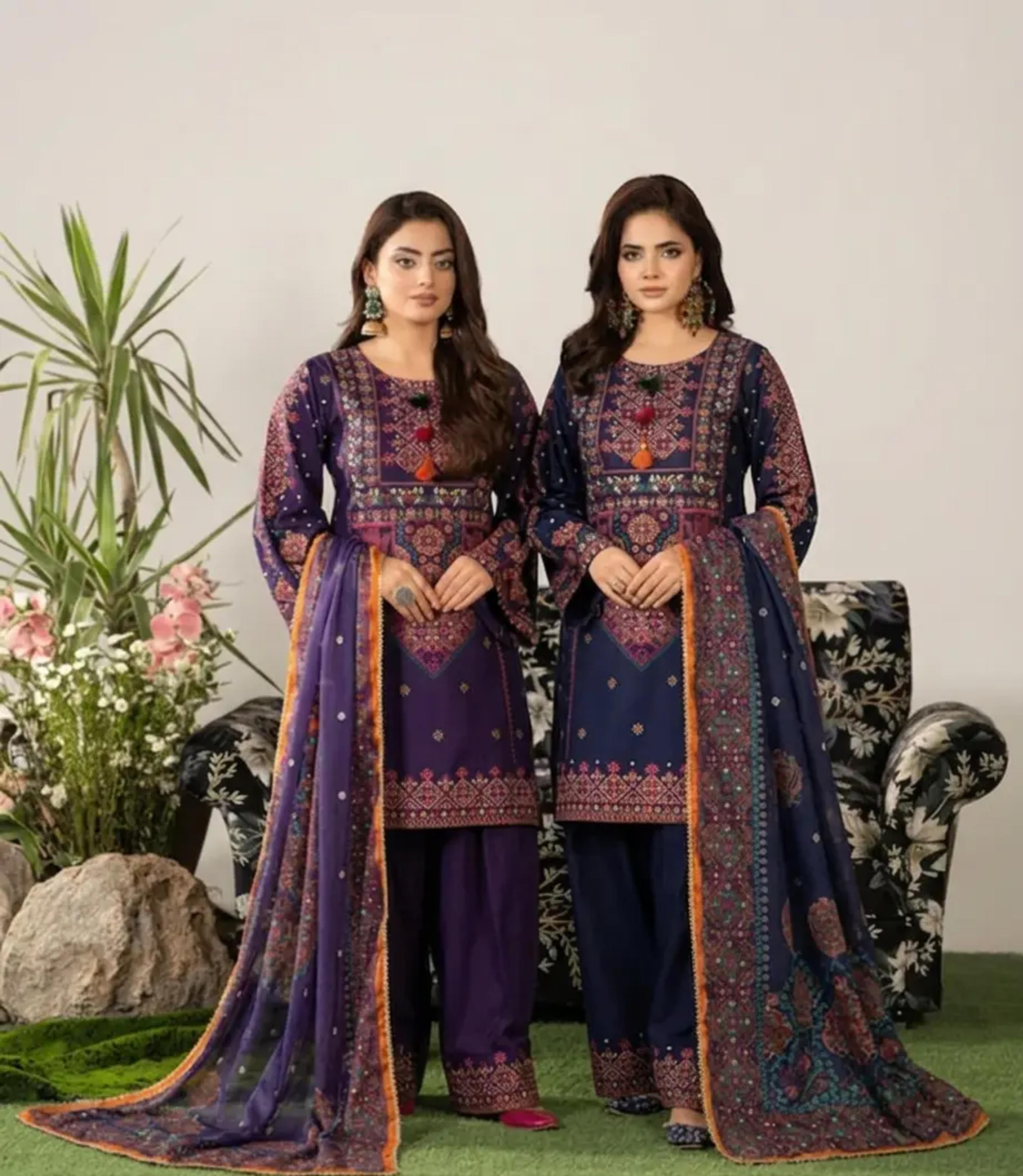 Balochi Embroidered Farshi Suit
