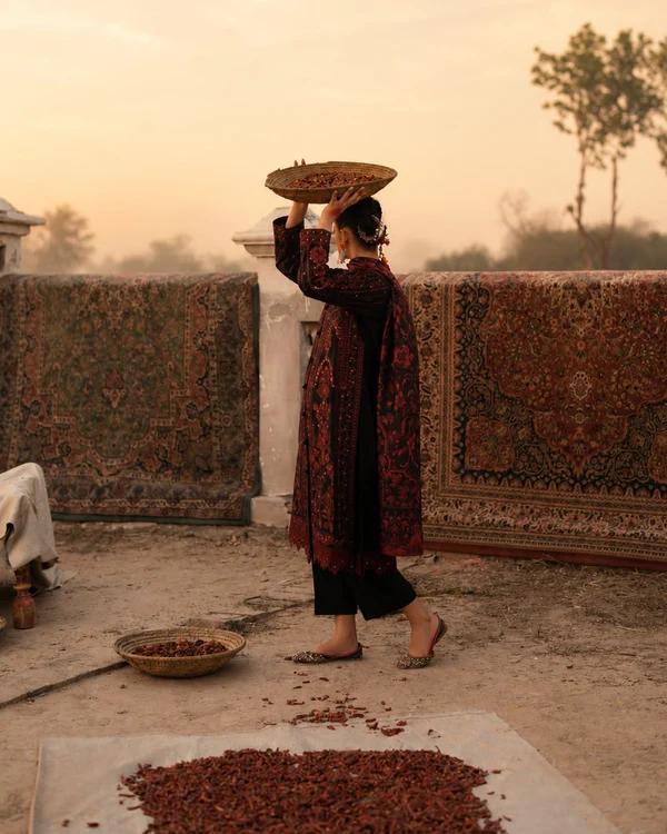 Embroidered Lace Lawn Ensemble - Image 6