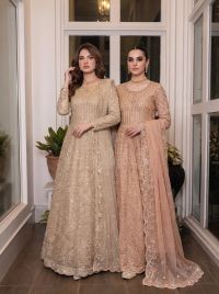Shimmering Gold & Peach Maxi - Thumbnail 1