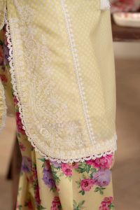 Lawn Suit with Farshi Shalwar - Thumbnail 5