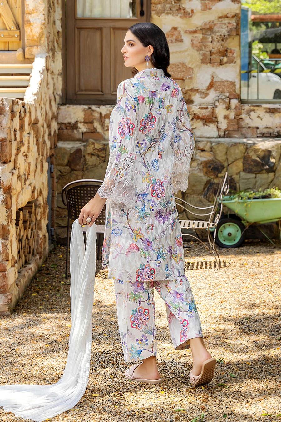 Aangan Stitched Indian Brochette Cotton Suit - Image 3