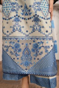 Chikankari & Multi-Thread Embroidered 3-Piece Suit - Thumbnail 12