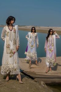 Cotton Chikan 3D Embroidered - Thumbnail 11
