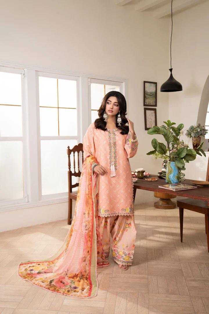 Embroidered Lawn Suit - Image 1