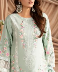 Cotton Embroidered Long Shirt&Loose Trouser - Thumbnail 8