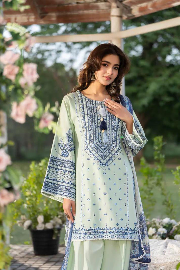 Multi-Thread Embroidered Shirt with Classic Shalwar - Image 10